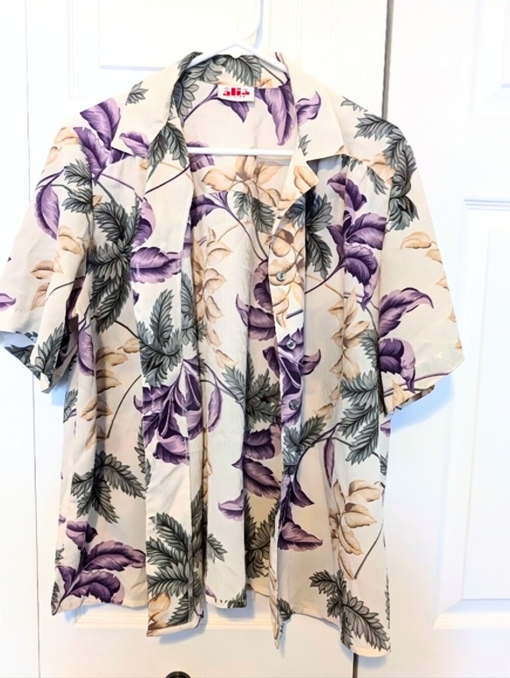 Vintage Alia Cardigan Style Button Front blouse with floral pattern size 16P